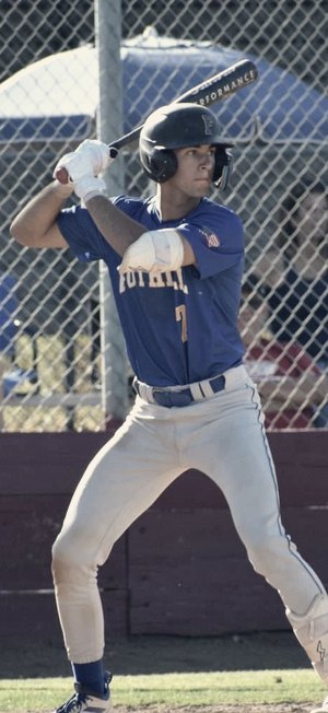 Hudson Flora at bat